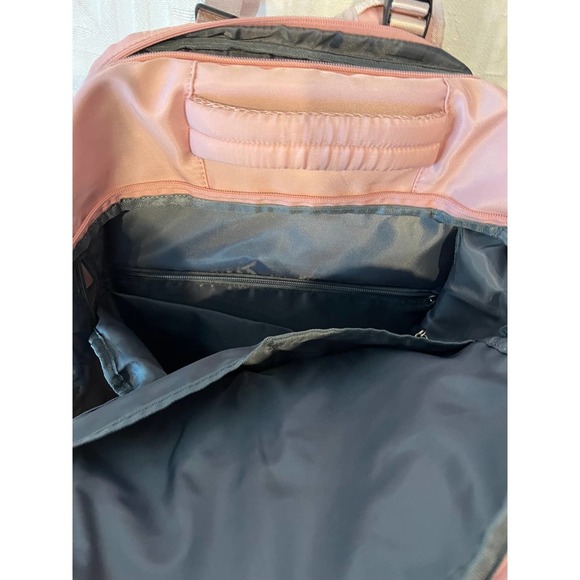 Pink Clamshell Padded Computer Backpack - Picture 3 of 5